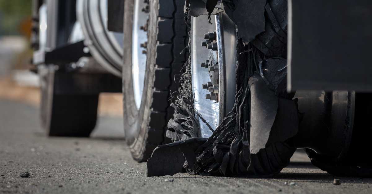 Truck Tire Blowout Hits Your Car